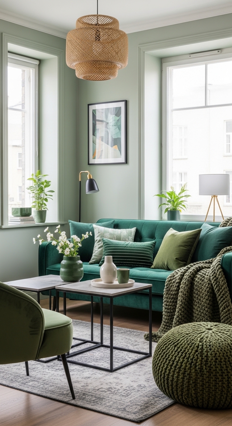 Layered Green Textures