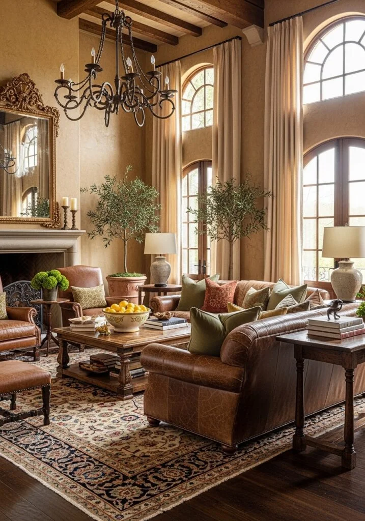 Luxury Tuscan Living Room