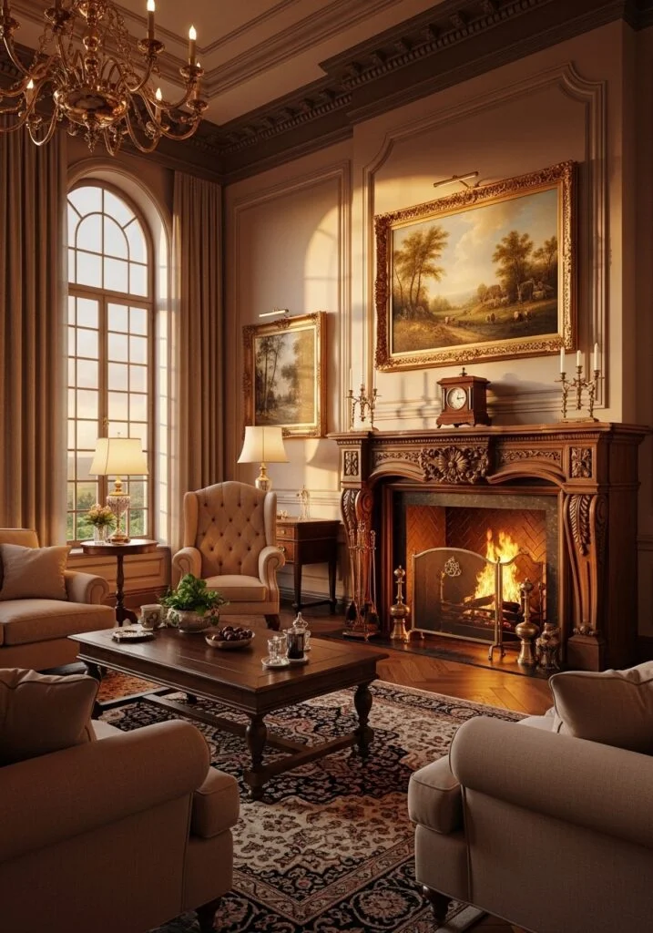 Old World European Living Room