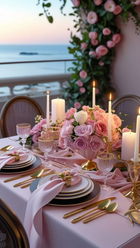Pink Valentine’s Coffee Table Styling