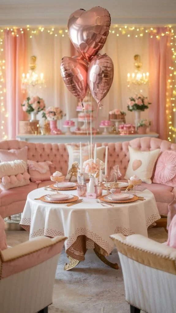 Pink Valentine’s Day Party Decor