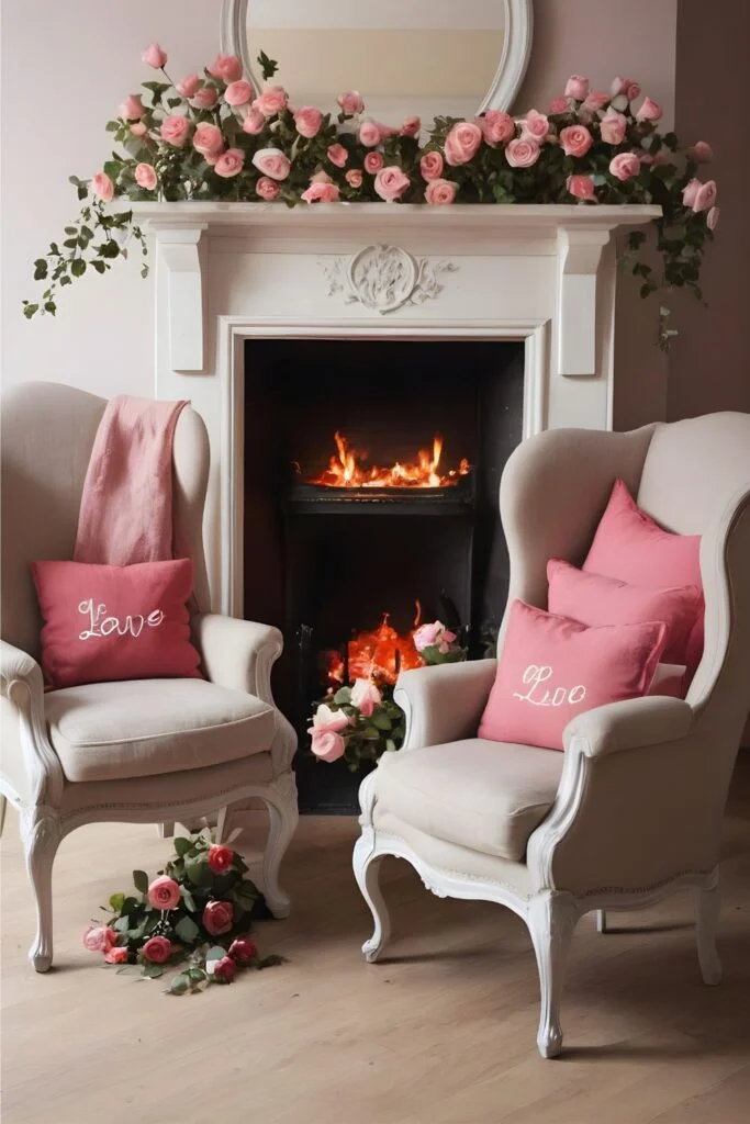 Pink Valentine’s Decor for Renters