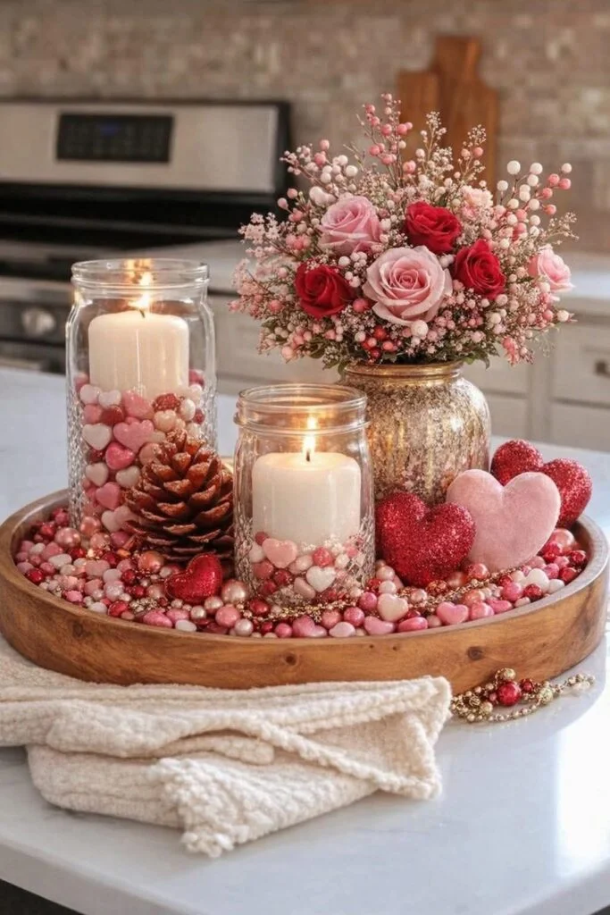 Pink Valentine’s Kitchen Accents