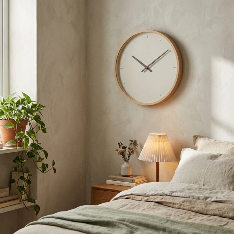 Silent Wall Clocks for Bedrooms That Feel Calm, Cozy, and Stylish