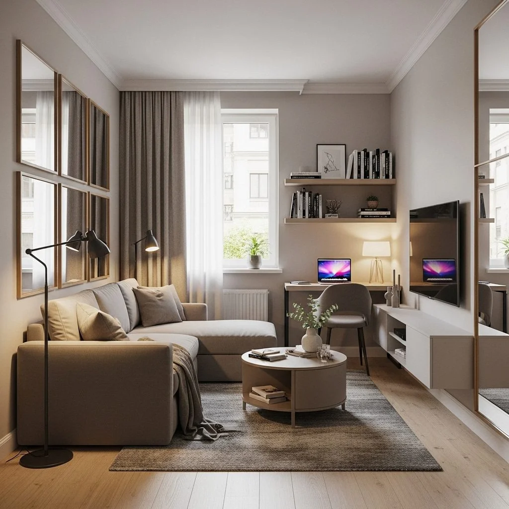 Small Living Room Layout Ideas for Apartments (With Smart Furniture Placement)
