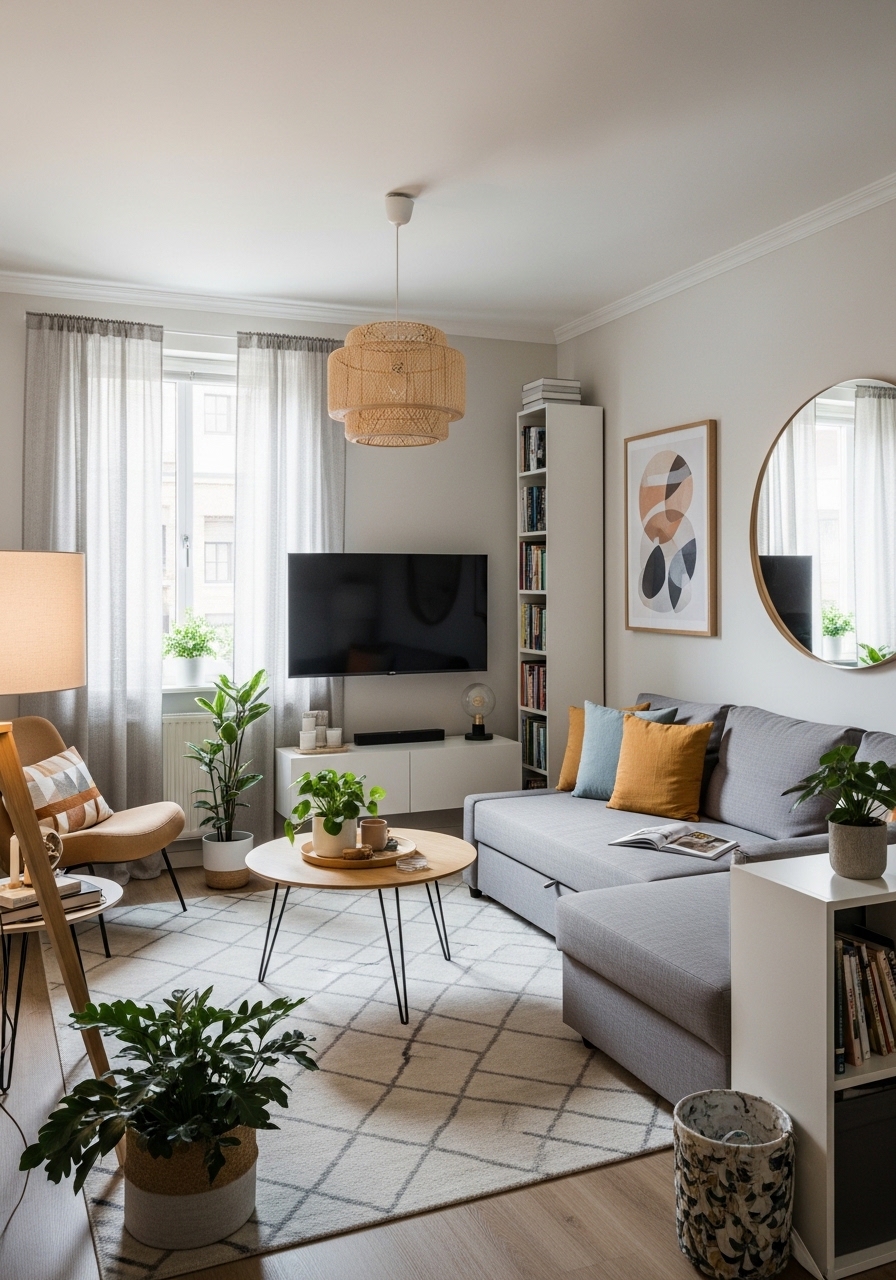 Small Living Room Layout Ideas for Apartments (With Smart Furniture Placement)