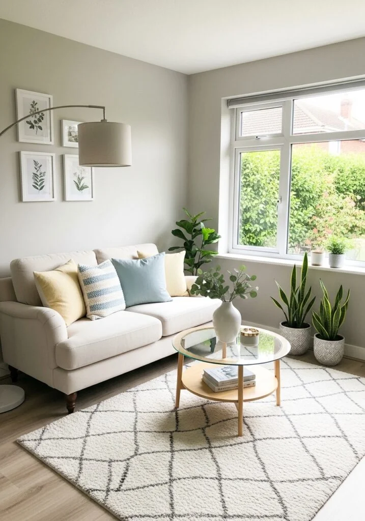 Small bright living room