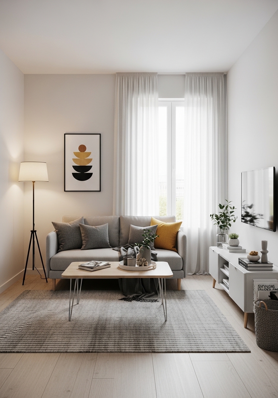 Small modern living room