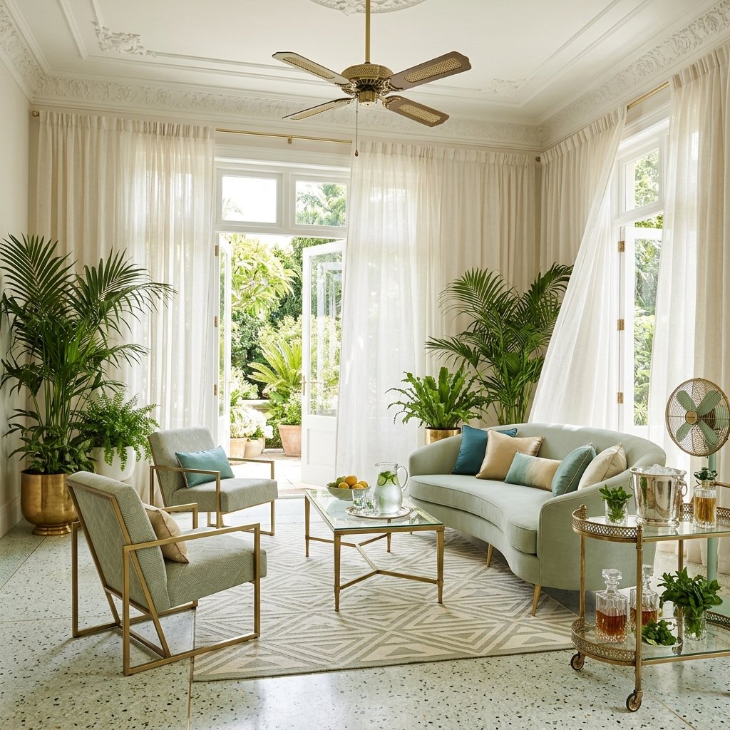 Summer Neo-Deco Ideas That Keep a Glam Room Cool in Hot Weather