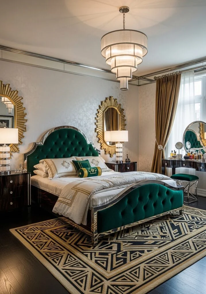 The Art Deco Glamour Bedroom