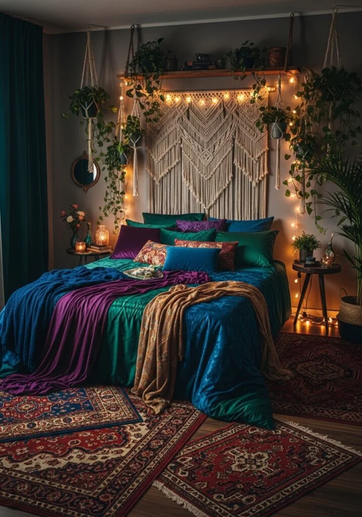 The Bohemian Noir Bedroom