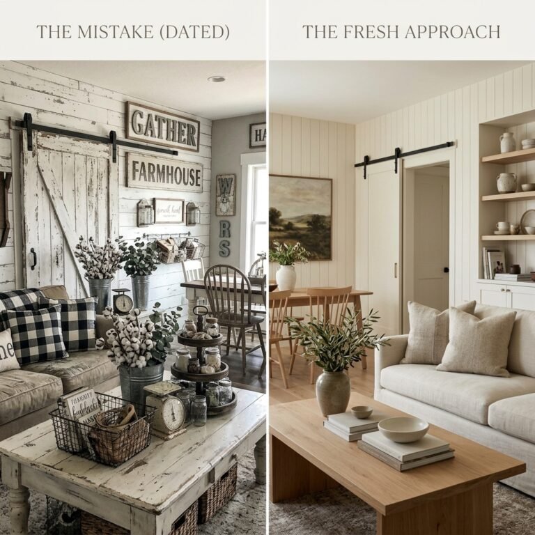 The Modern Farmhouse Mistake That Makes a Home Look Dated Instead of Fresh