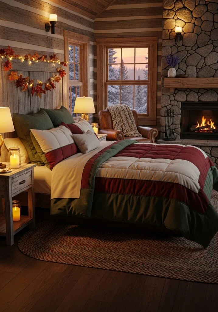 The Rustic Cabin Romance Bedroom