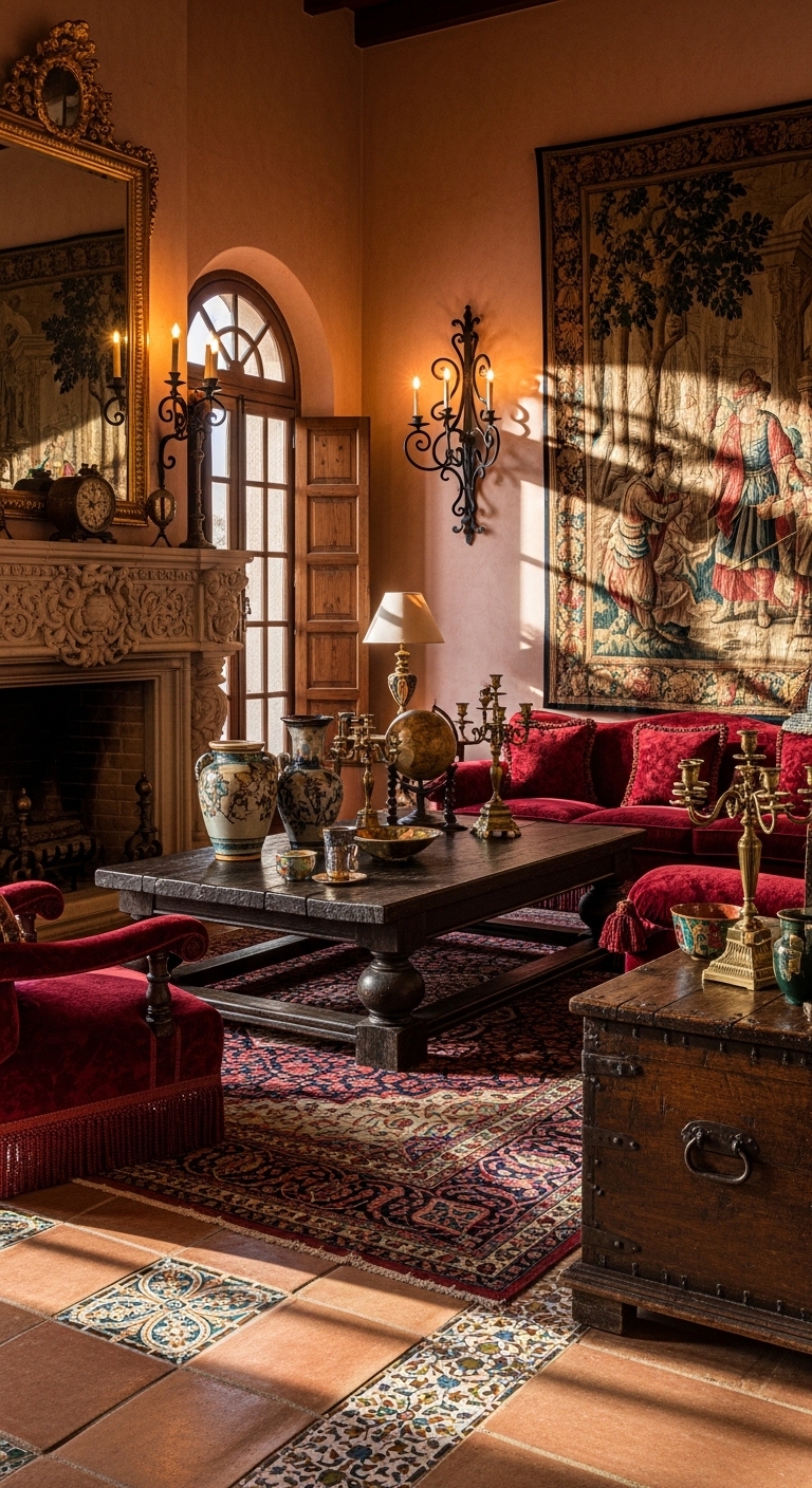The Spanish Antique Living Room