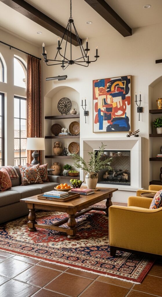 The Spanish Contemporary Living Room