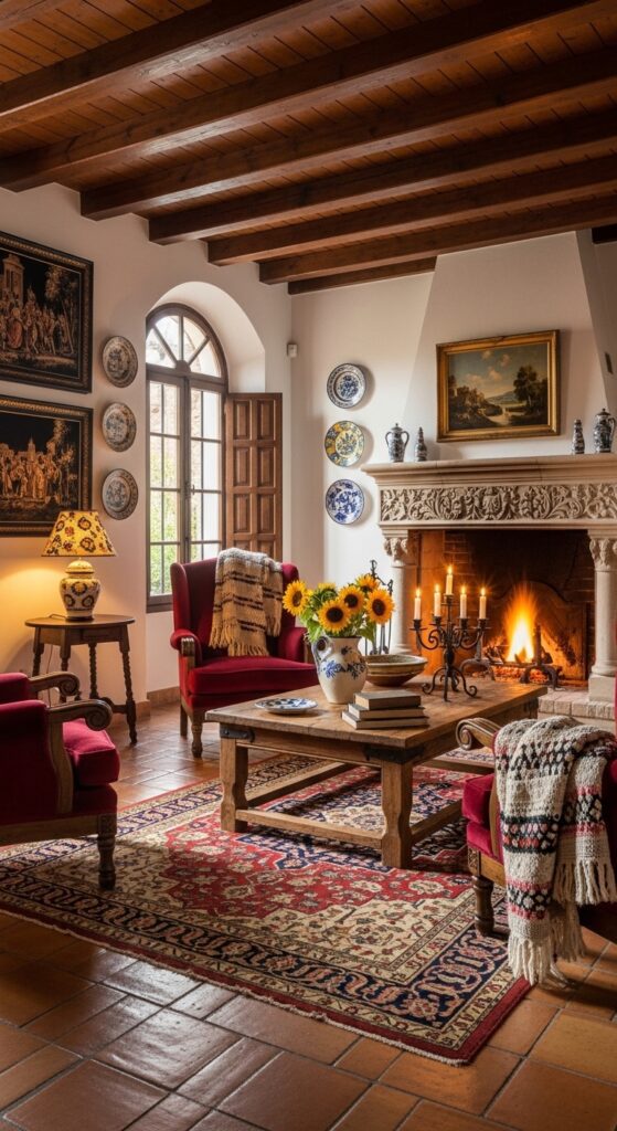 The Traditional Spanish Living Room