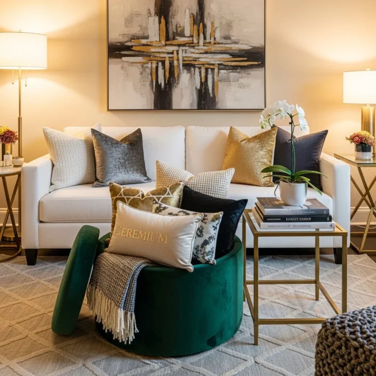 Tiny Space 15 Small Living Room Decor Ideas with a White Couch That Look Luxurious