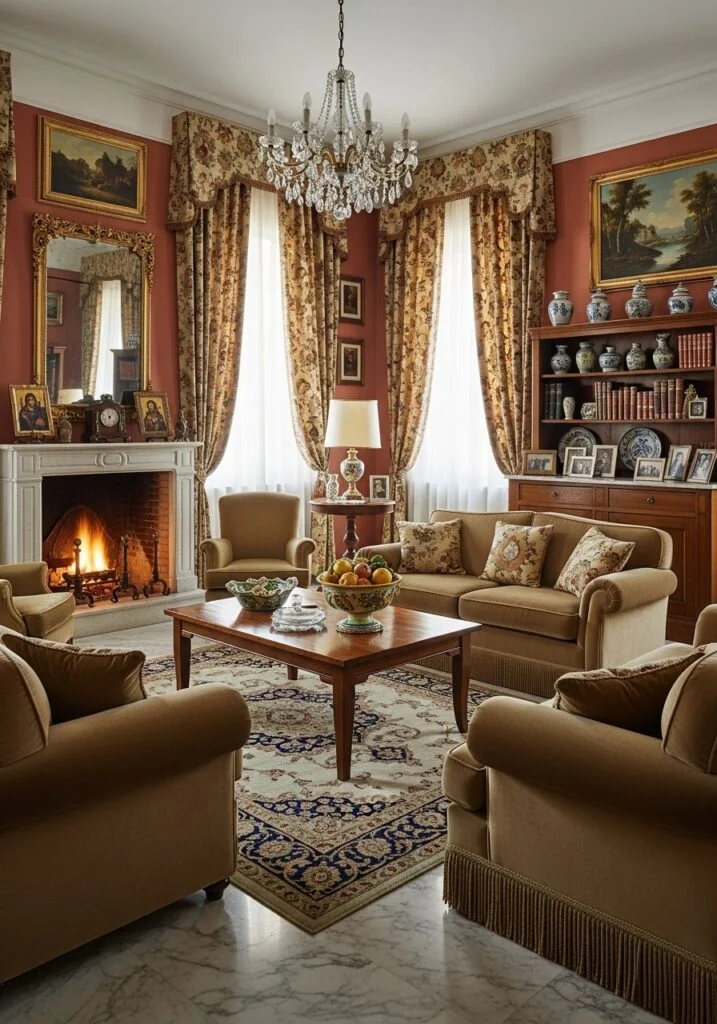 Traditional Italian Living Room