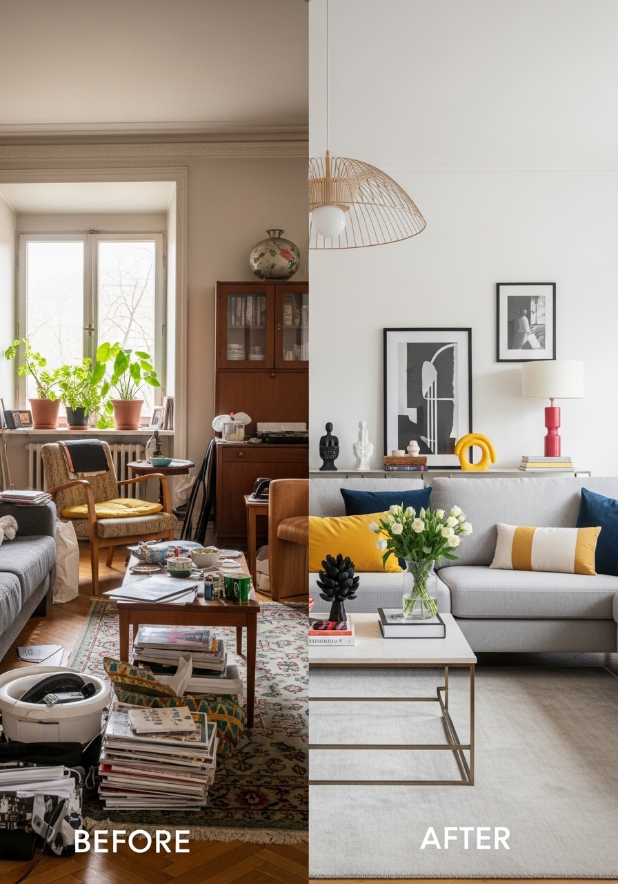 Transforming an Ordinary Living Room into a Designer Space