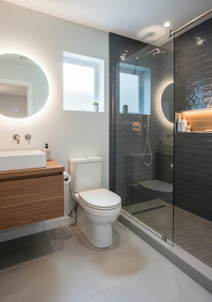 Walk-In Showers with Glass Panels