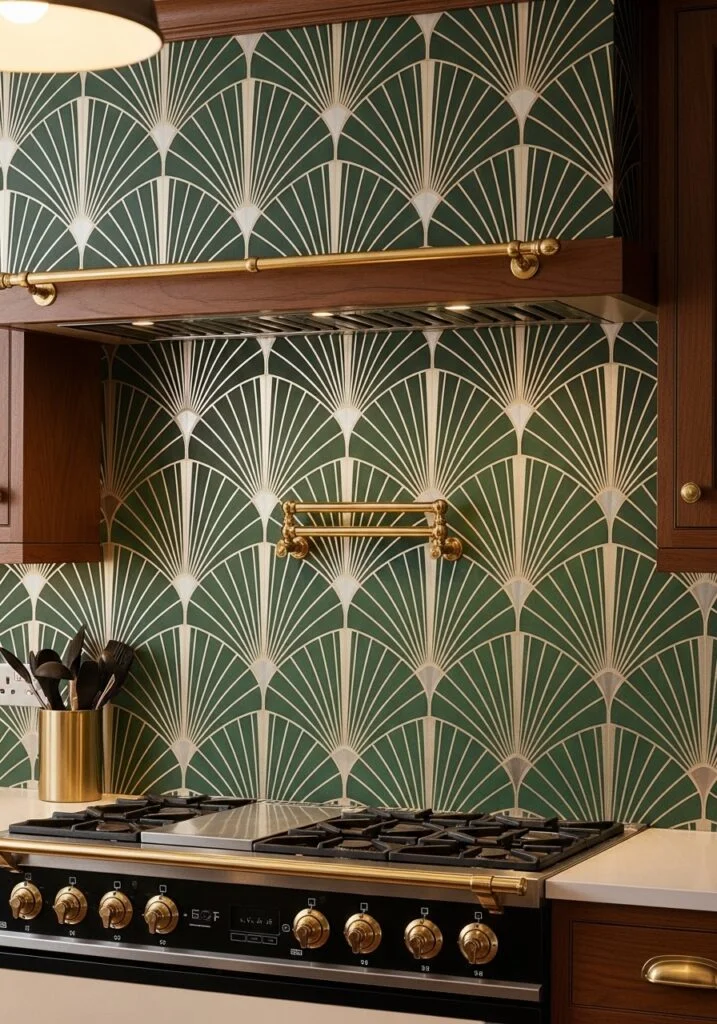 11. Art Deco Inspired Fan Pattern