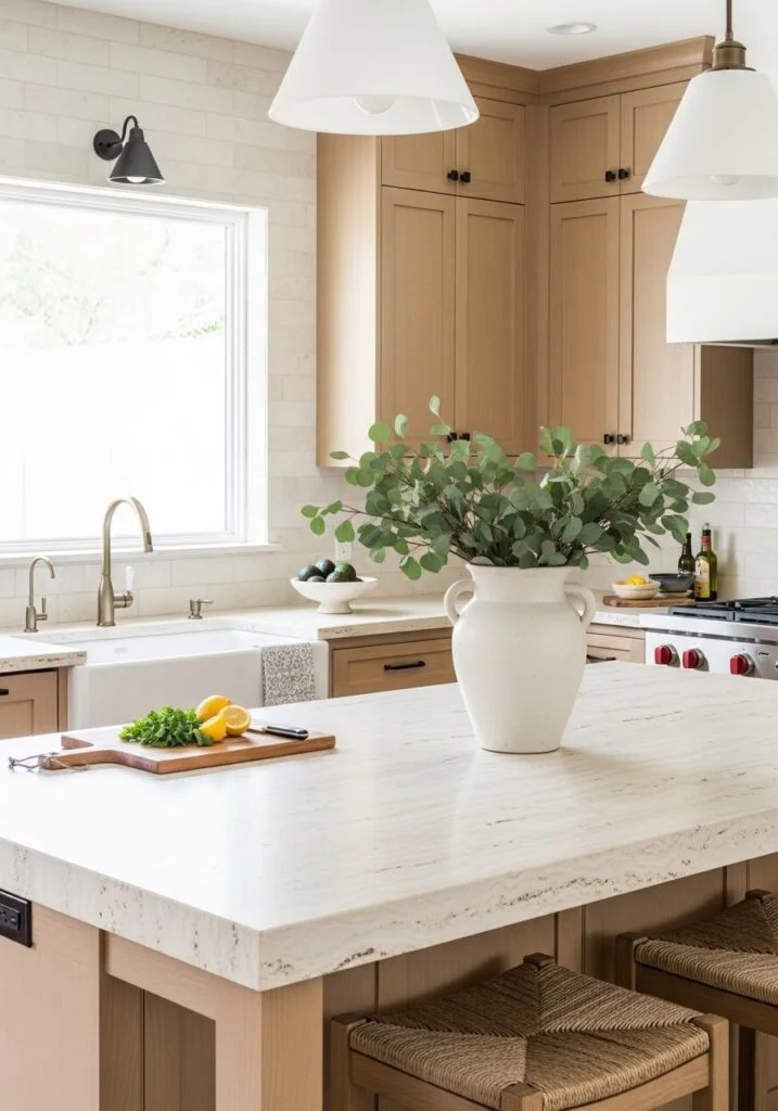 11. Limestone Kitchen Surfaces