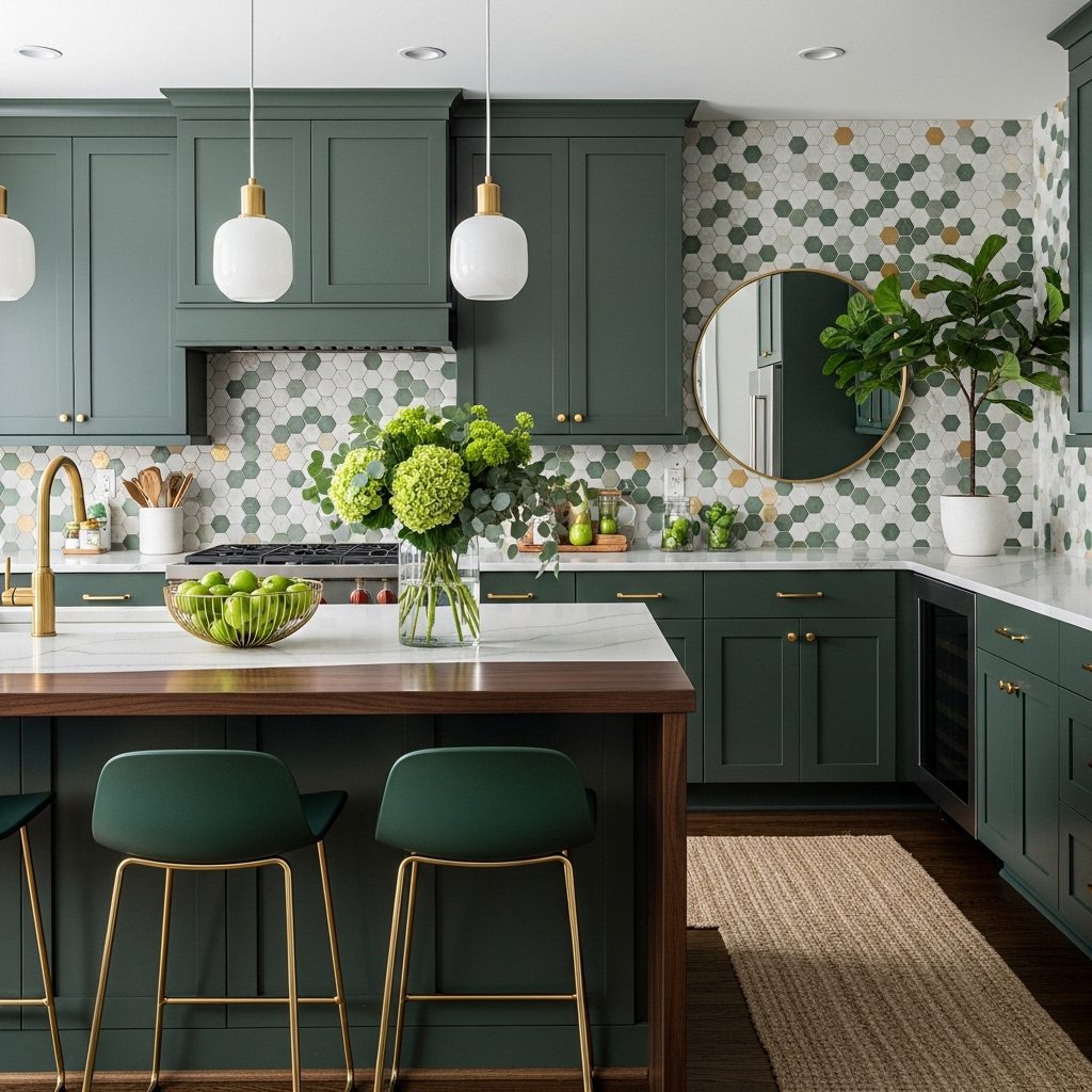 17 Game-Changing Forest Green Kitchen decor Ideas