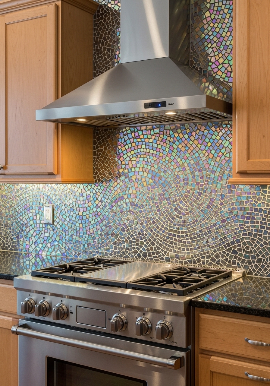 19. Iridescent Glass Mosaic