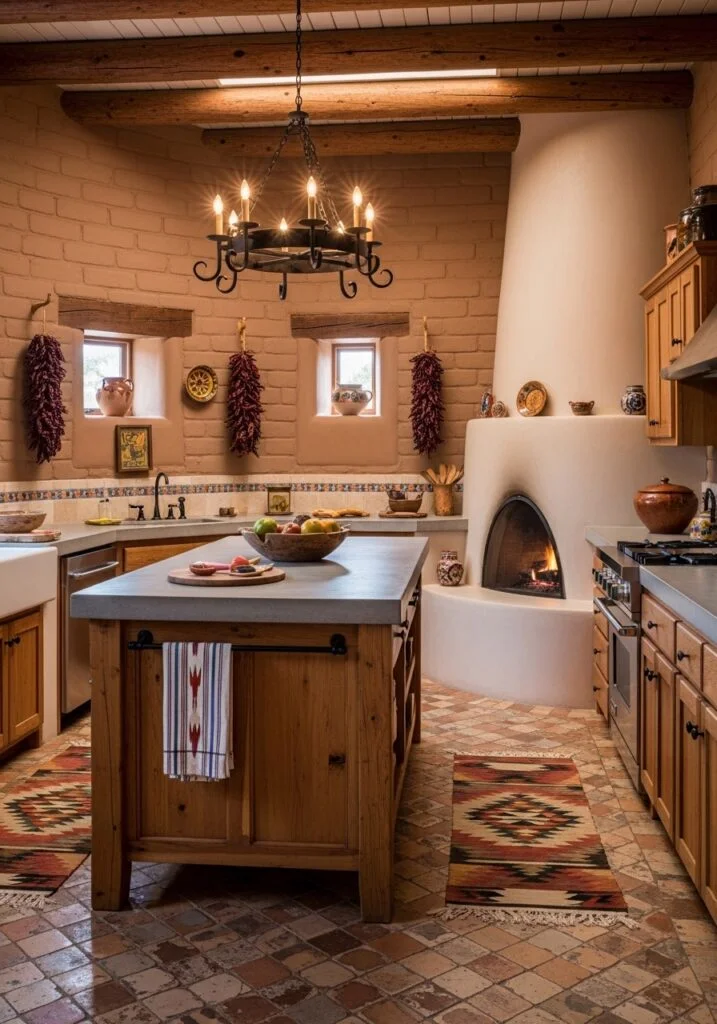 22. Adobe Style Kitchen Elements