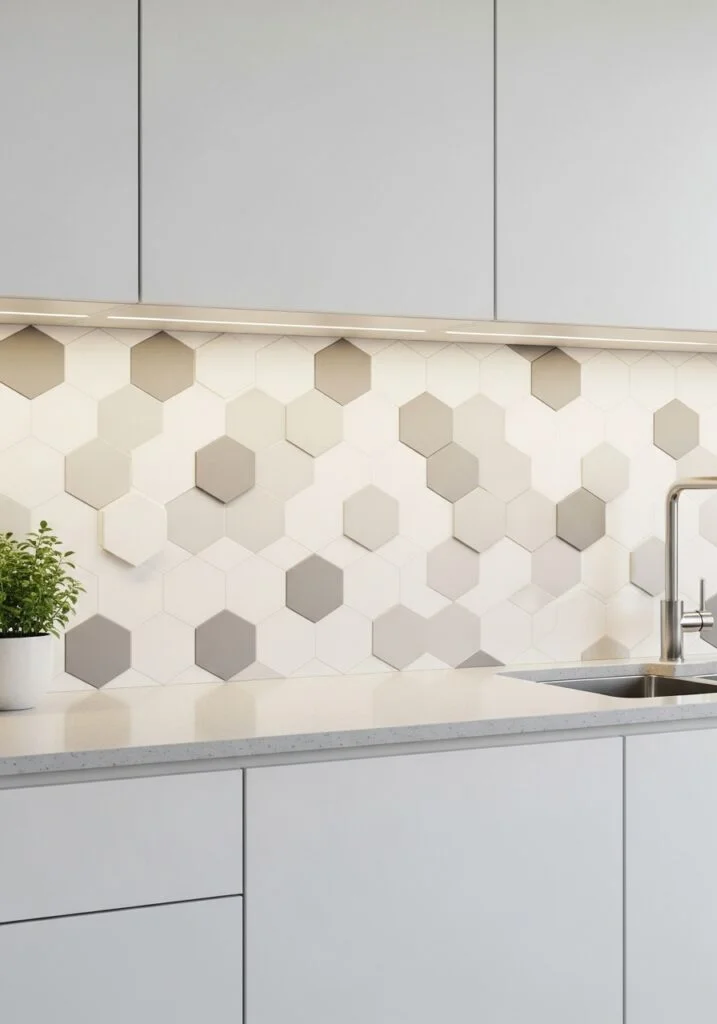 3. Geometric Hexagon Tile Pattern