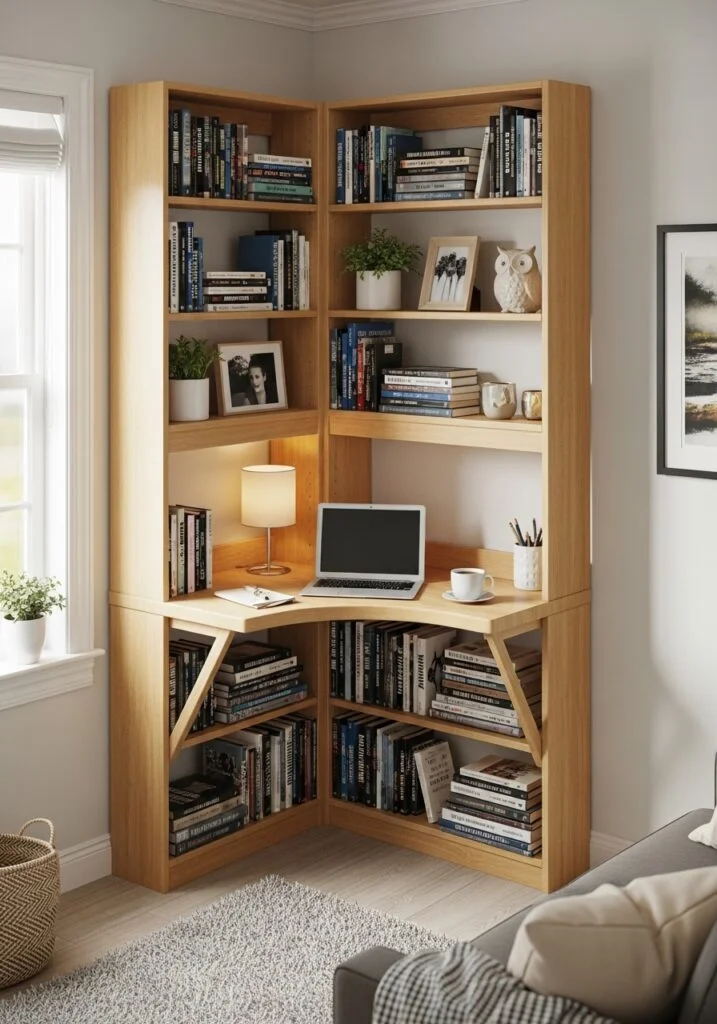 Bookshelf Desk Combo