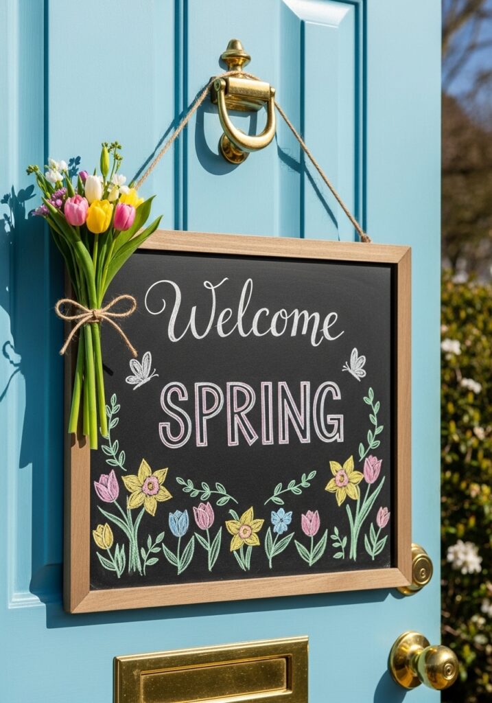 Chalkboard Welcome Sign