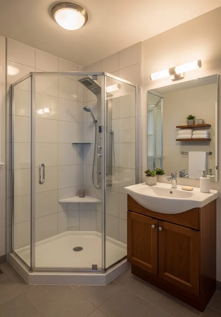 Choose a Corner Shower Layout