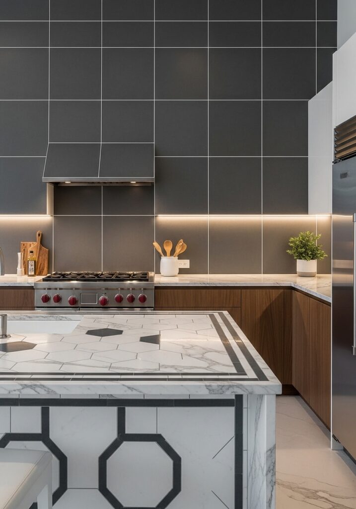 Contrasting Grout Lines