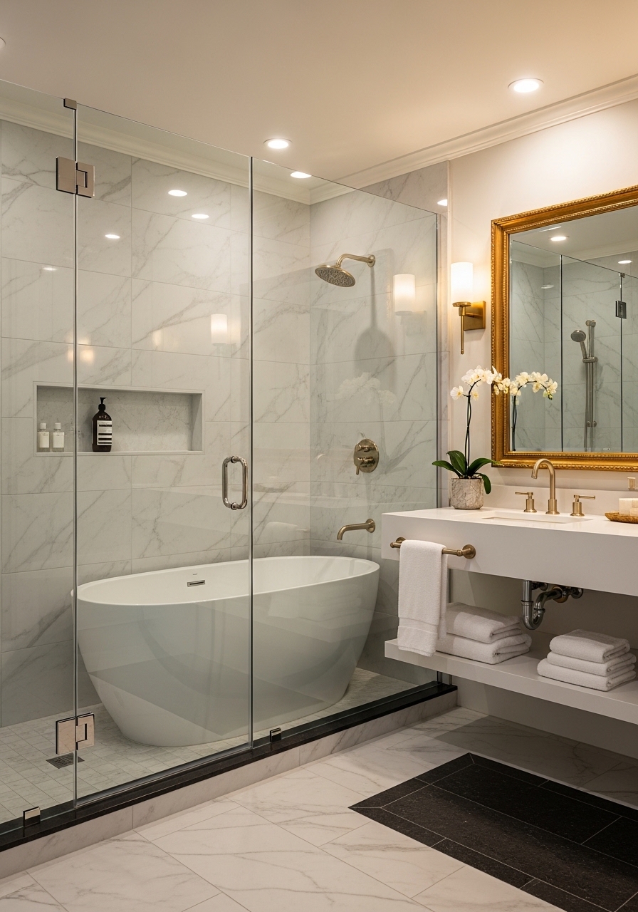 Install Frameless Glass Shower Doors