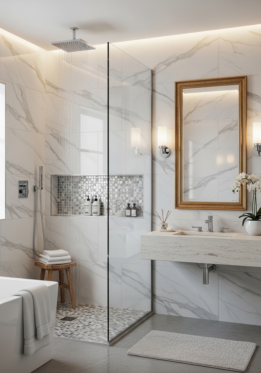 Install a Rainfall Showerhead