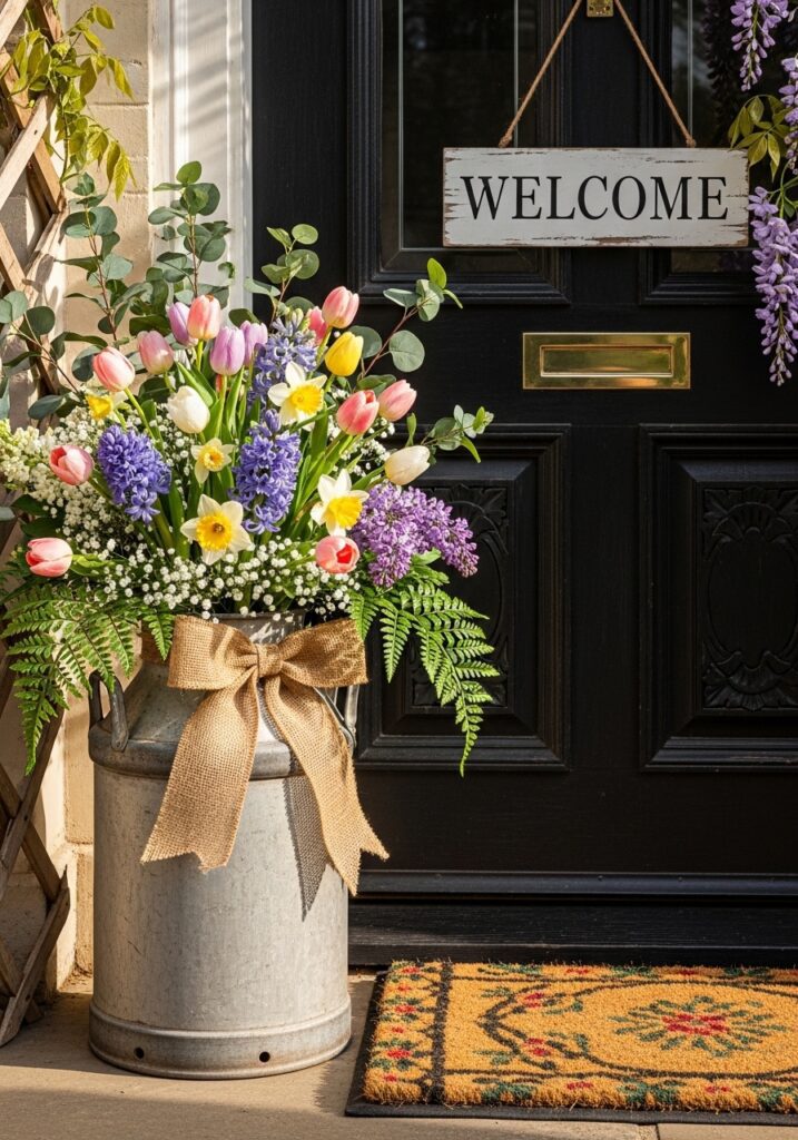 Milk Can Floral Display