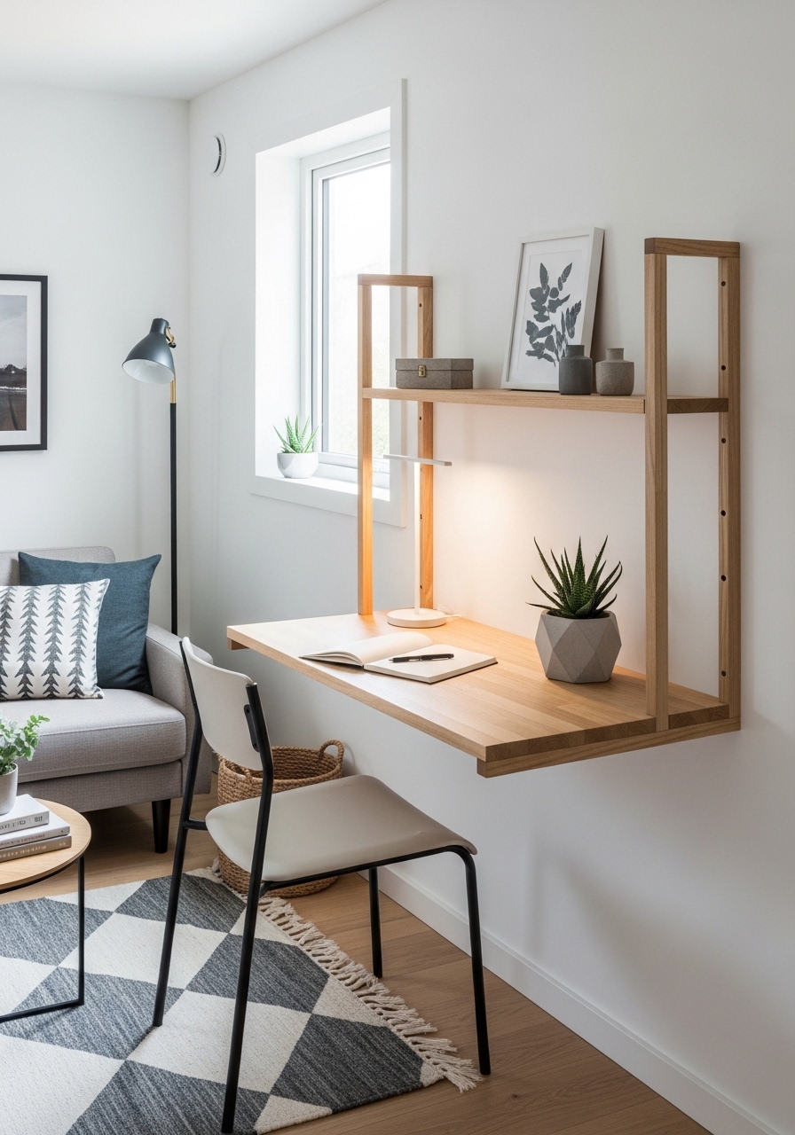 Minimalist Writing Shelf