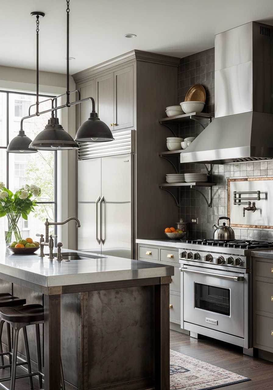 Mixed Metal Kitchen Design Approach