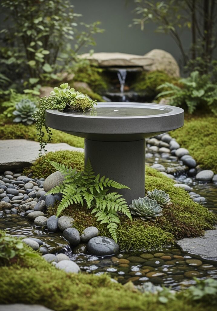 Modern Minimalist Bird Bath