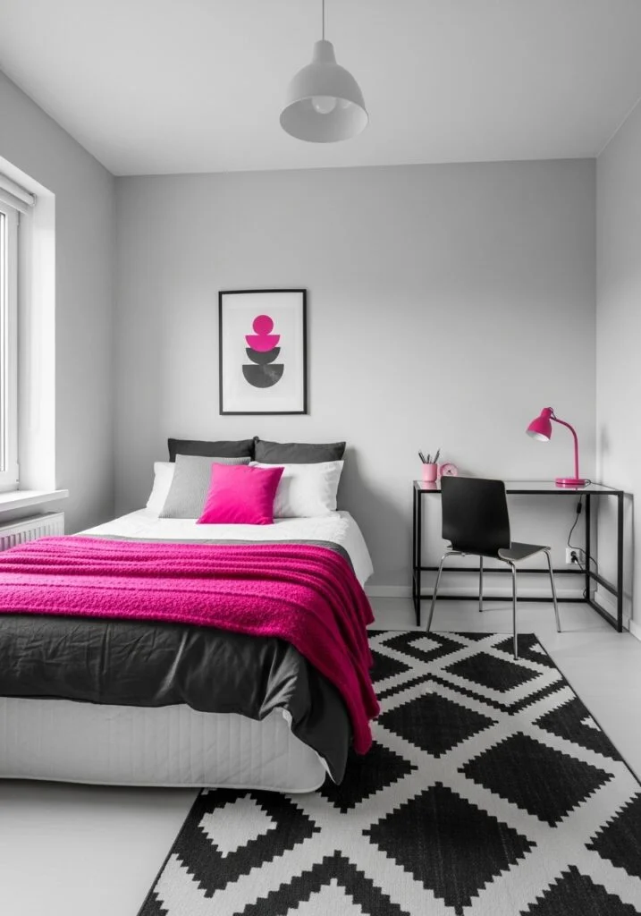 Monochrome Minimalist with a Pop