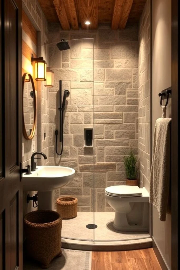 Place the Shower in a Corner with Curved Glass