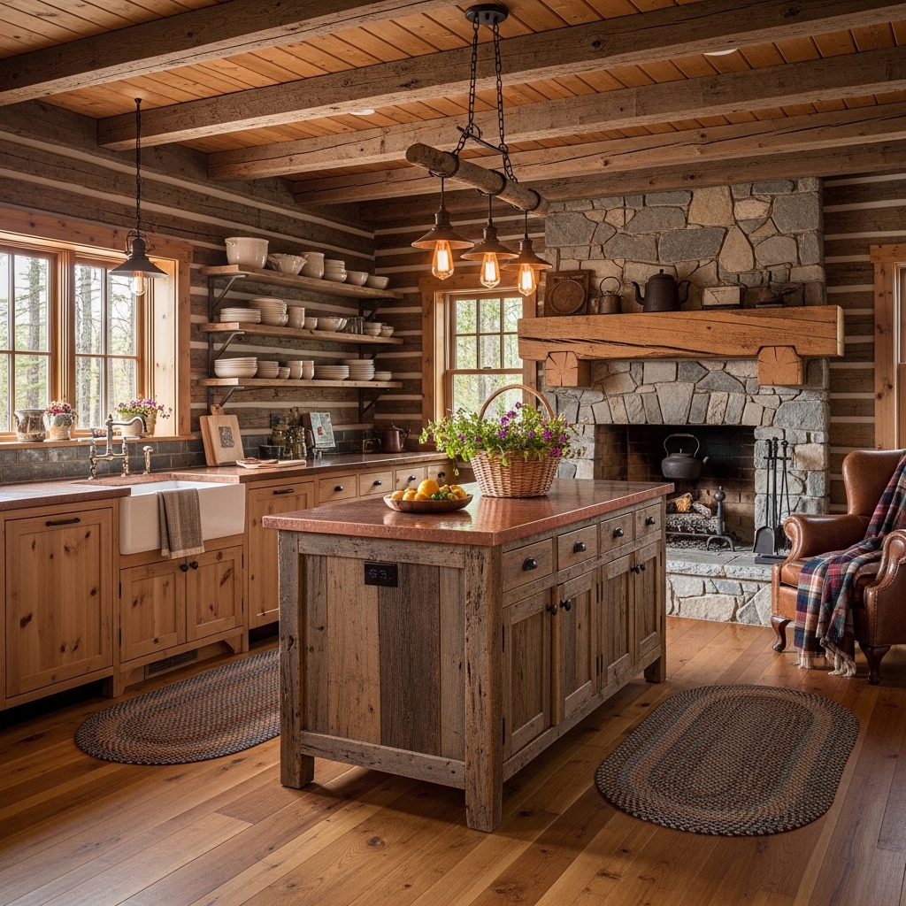 24 Rustic Log Cabin Kitchen Designs You’ll Want to Copy