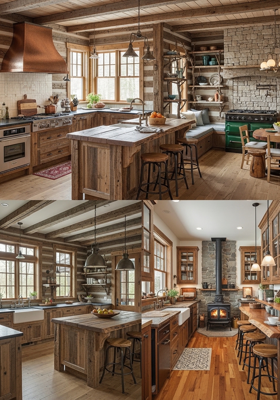 Rustic Log Cabin Kitchen Designs You’ll Want to Copy