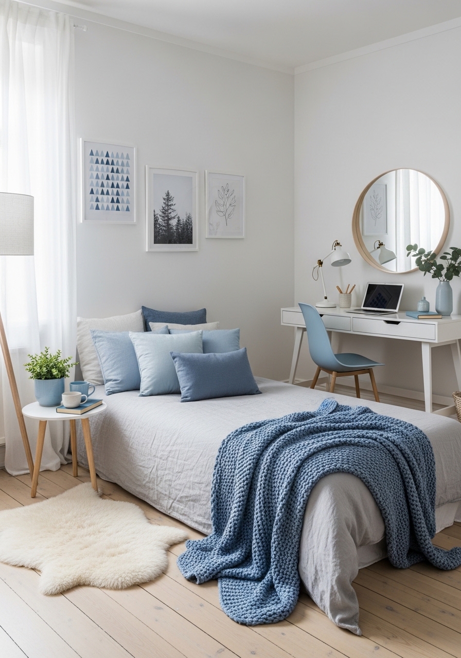 Scandinavian Calm with a Hint of Blue