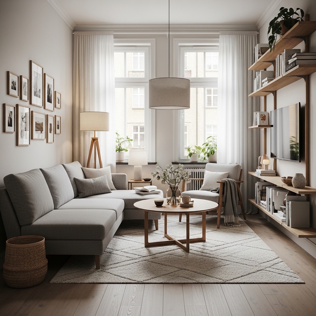 Small Living Room Design Guide (Furniture, Lighting & Storage)