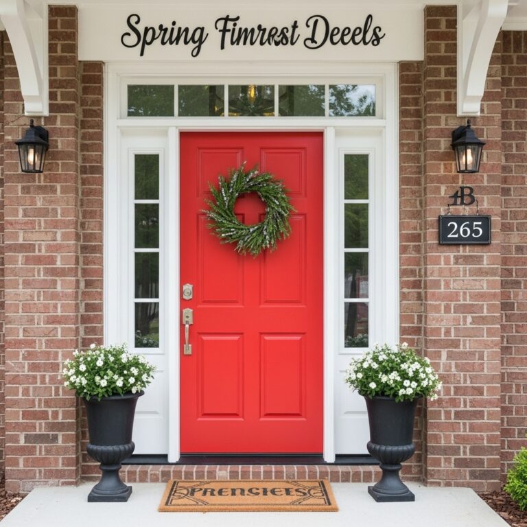 28 Spring Front Door Ideas That Impress Guests