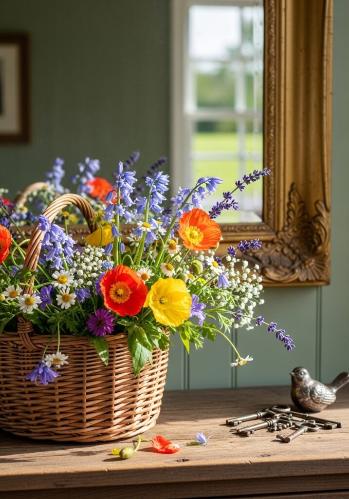Spring Wildflower Basket 