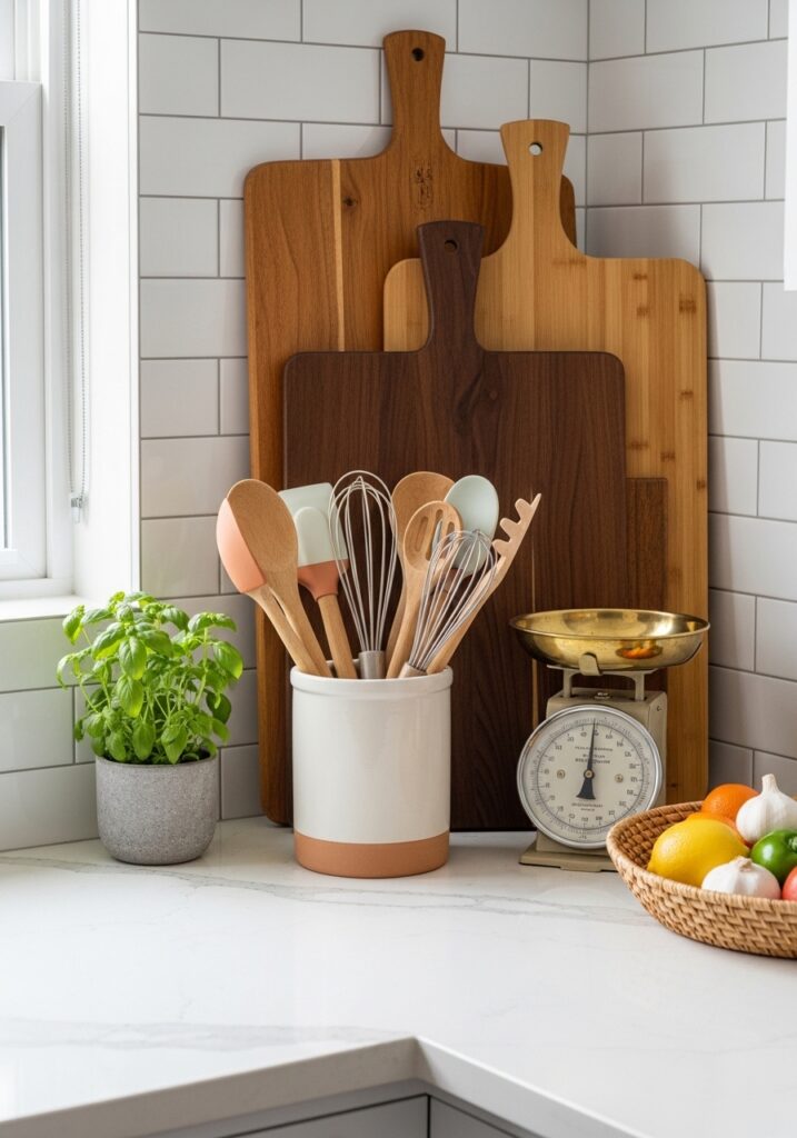 Style with Cutting Boards and Utensils