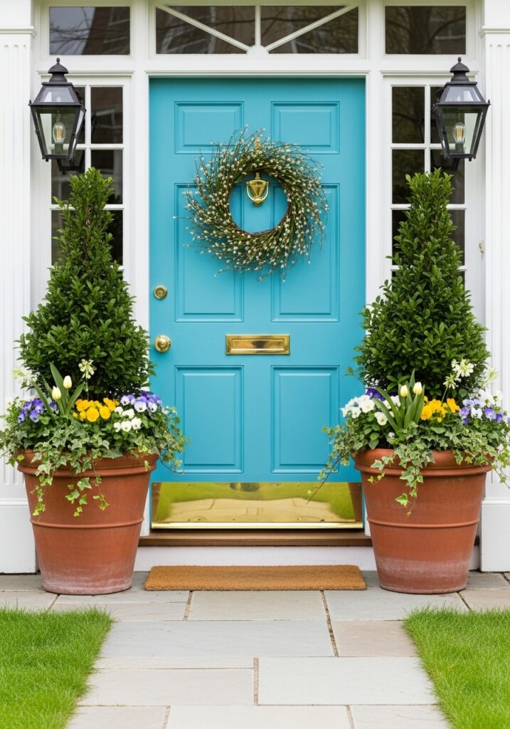 Symmetrical Greenery Pots